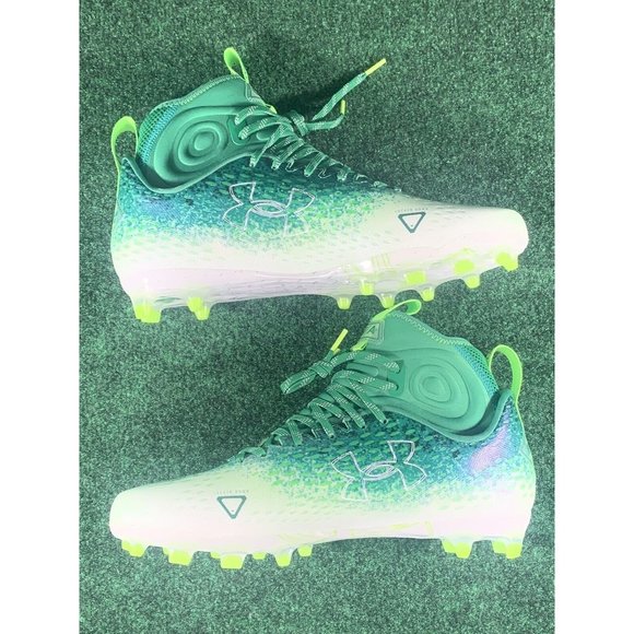 Under Armour Spotlight Lux‎ MC 2.0 Football Cleats Size 12.5 Green 3025082-301 main image 6